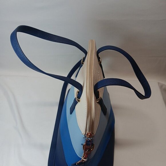 Karla Hanson Dome Shaped Grace Women's Satchel Bag Blutone - Picture 11 of 14